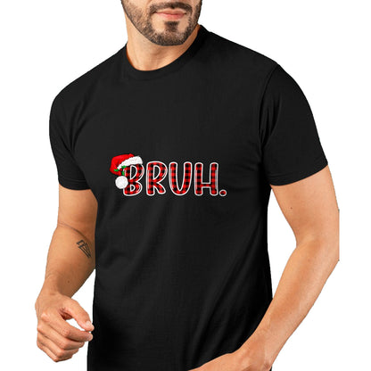Bruh Funny Christmas Plaid Teens Boys Kids Xmas Pajamas T-Shirt - Christmas Unisex T-Shirt/Hoodie/Sweatshirt - HNDS00