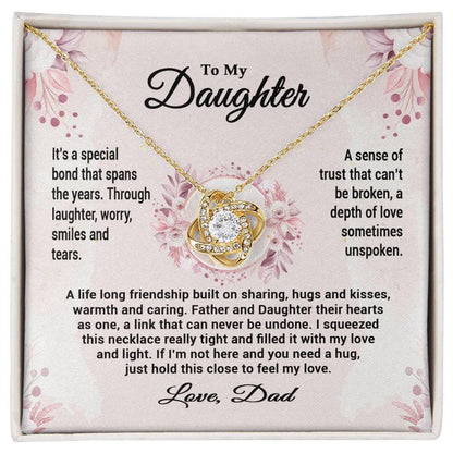 TO MY DAUGHTER FROM DAD - Premium Love Knot Necklace