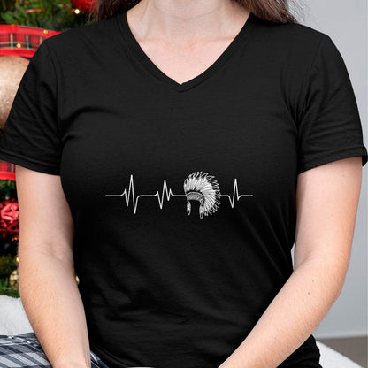 Native American T-Shirts, Vintage Native American Unisex T-Shirt/Hoodie/Sweatshirt HLT00 - Native American Headdress - Heartbeat Cherokee Indian Pride T-Shirt
