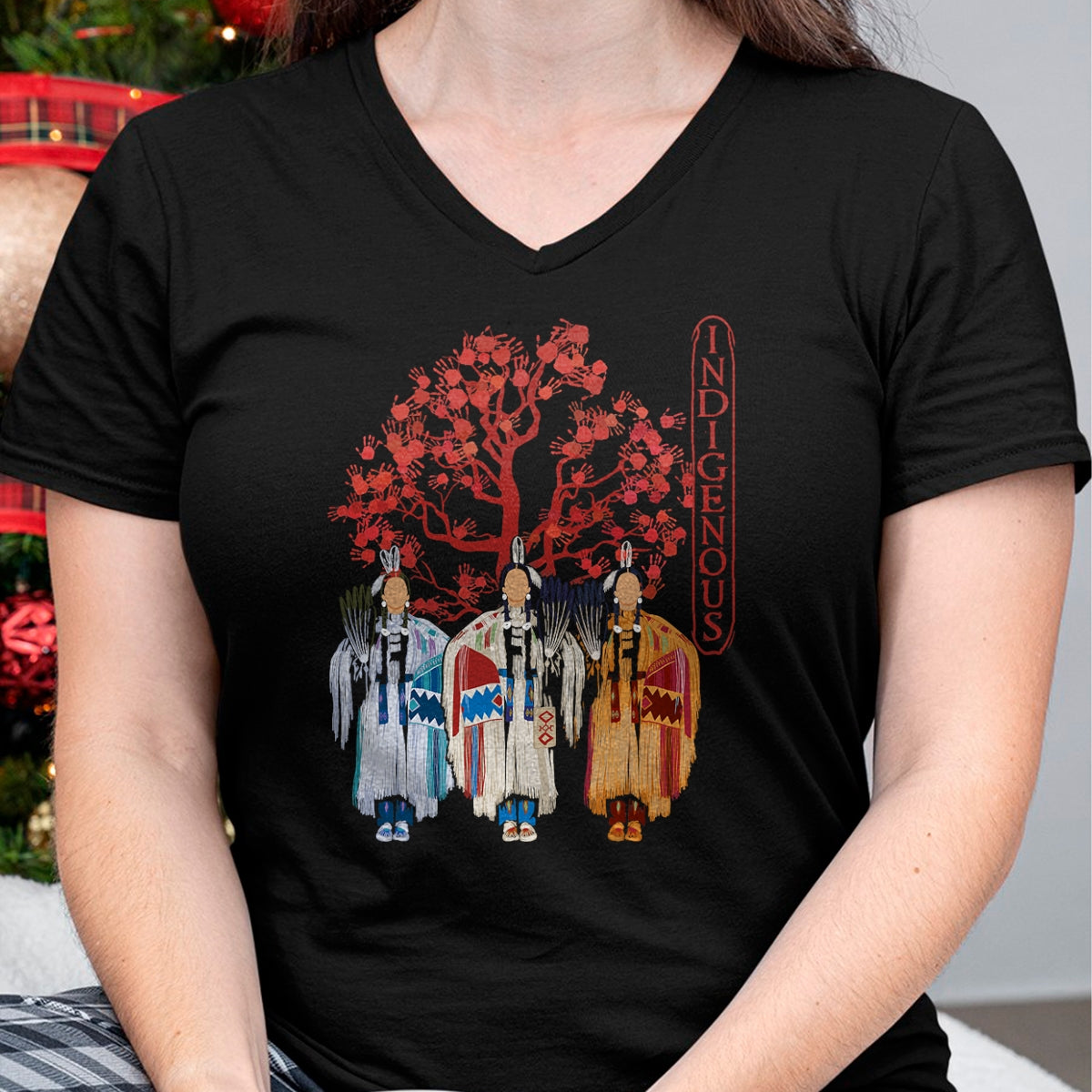 Native American T-Shirts, Vintage Native American Unisex T-Shirt/Hoodie/Sweatshirt HLT00 - Native American Indigenous Red Hand Indian Blood Themed T-Shirt (7)