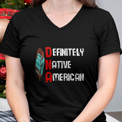 Native American T-Shirts, Vintage Native American Unisex T-Shirt/Hoodie/Sweatshirt HLT00 - American Flag - Definitely Native American Day Funny Graphic T-Shirt
