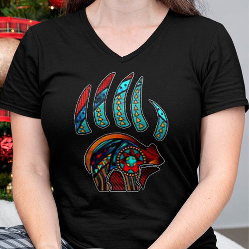 Native American T-Shirts, Vintage Native American Unisex T-Shirt/Hoodie/Sweatshirt HLT00 - Native American Bear Claw T-Shirt (1)