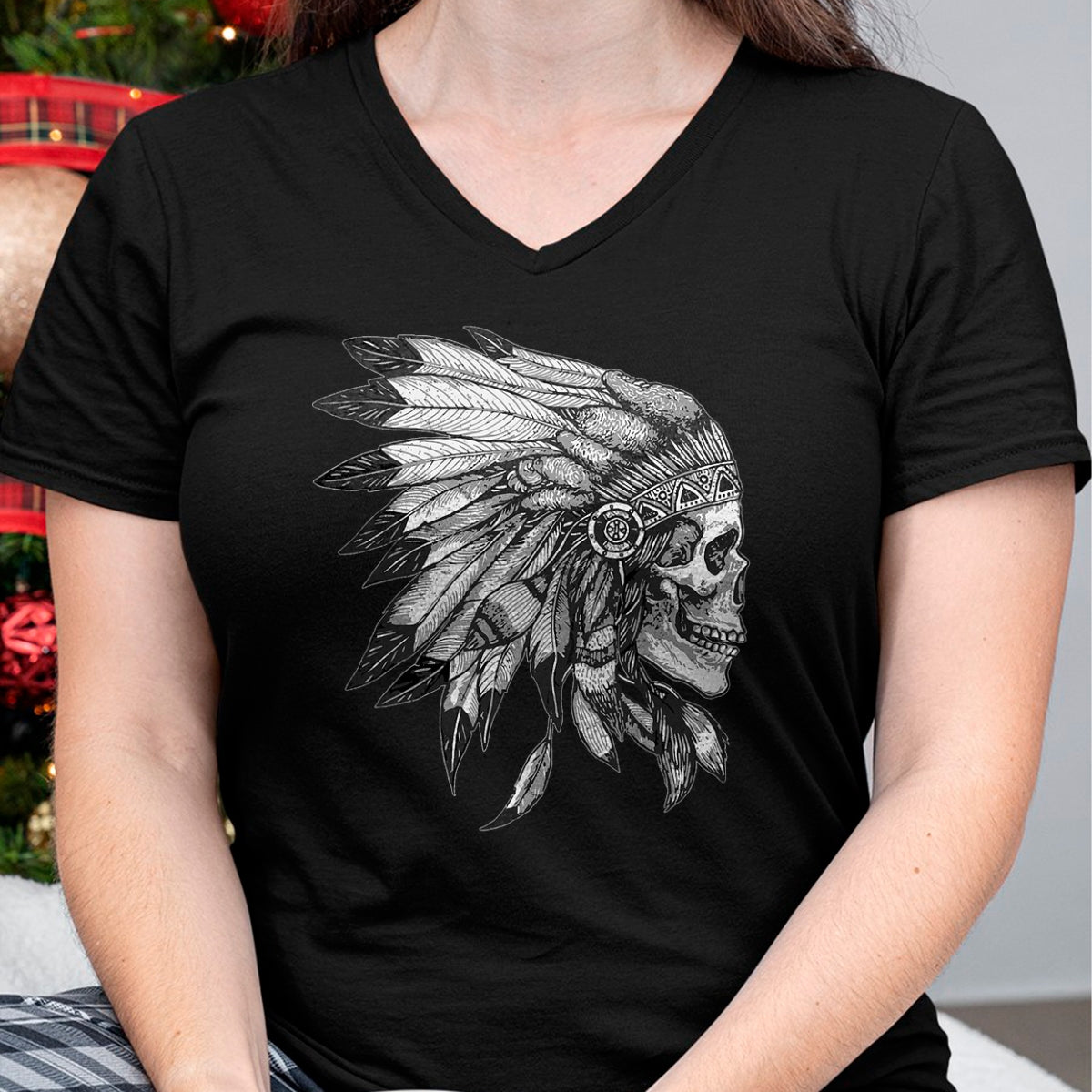 Native American T-Shirts, Vintage Native American Unisex T-Shirt/Hoodie/Sweatshirt HLT00 - American Flag - American Motorcycle Skull Native Indian Eagle Chief Vintage T-Shirt (1)