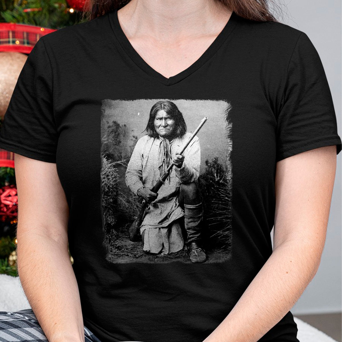 Native American T-Shirts, Vintage Native American Unisex T-Shirt/Hoodie/Sweatshirt HLT00 - Geronimo t shirt Warrior Native American T-Shirt (1)