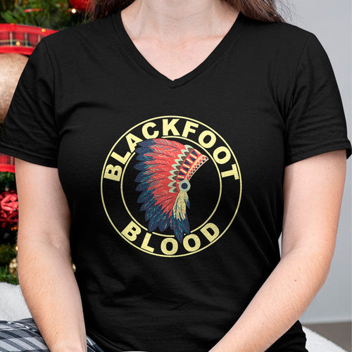 Native American T-Shirts, Vintage Native American Unisex T-Shirt/Hoodie/Sweatshirt HLT00 - American Flag - Blackfoot Blood Native American Headdress Blackfoot Tribe T-Shirt