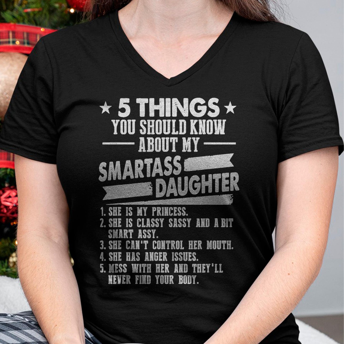 5 Things You Should Know About My Smartass Daughter - Gift for Daughter from Mom - EBIL00