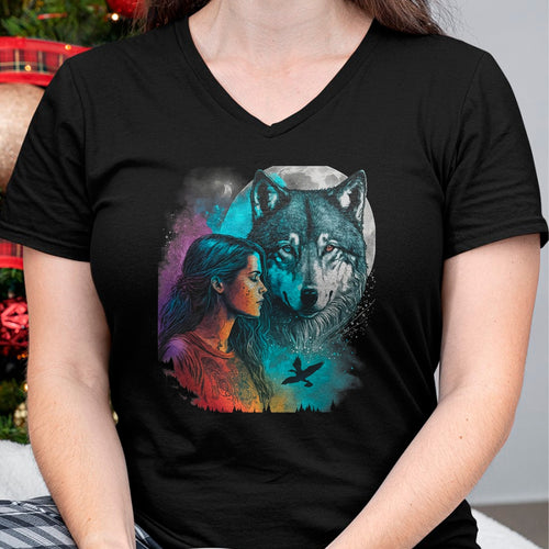 Native American T-Shirts, Vintage Native American Unisex T-Shirt/Hoodie/Sweatshirt HLT00 - Ethnic Tribal Wolf Boho Feather Native American Hippie Women T-Shirt (1)