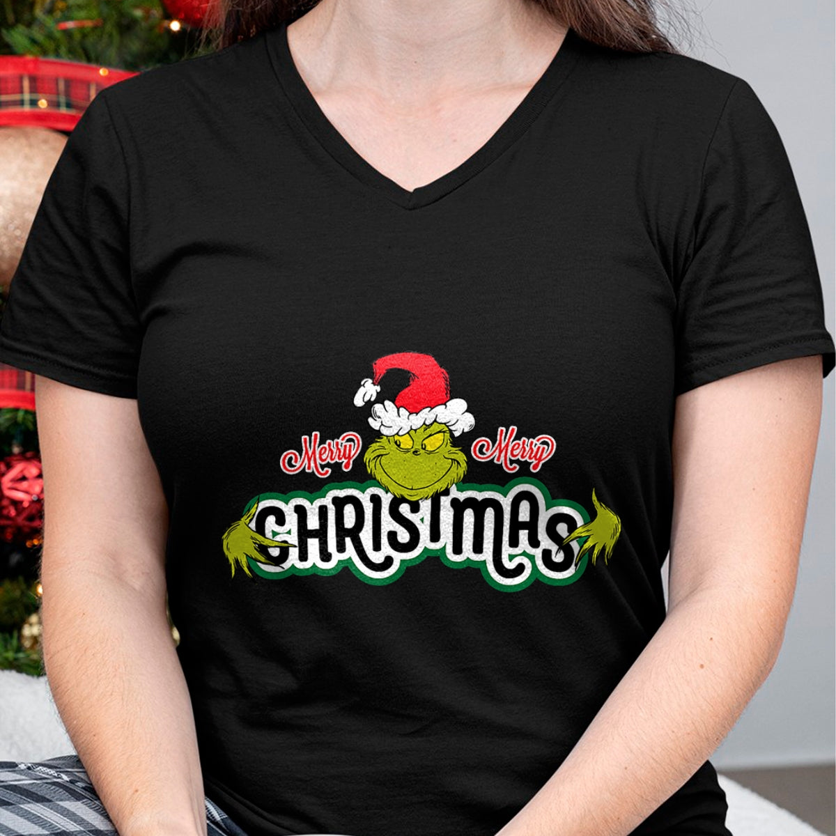 Dr. Seuss Grinch Hugs Christmas Short Sleeve T-shirt - Christmas Unisex T-Shirt/Hoodie/Sweatshirt - HNDS00