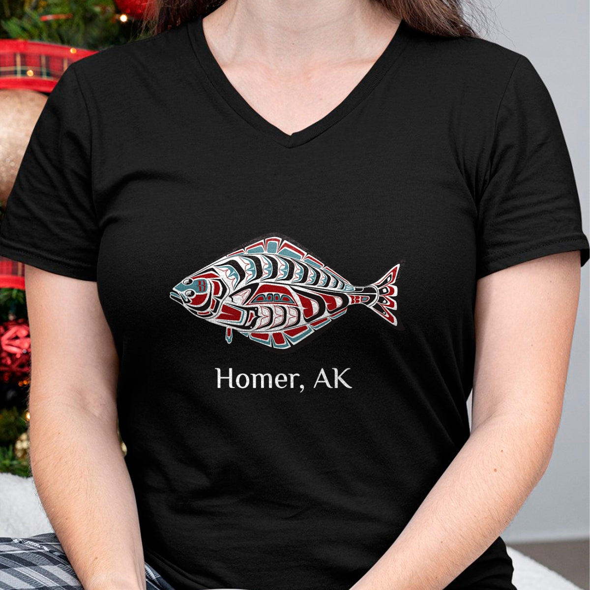 Native American T-Shirts, Vintage Native American Unisex T-Shirt/Hoodie/Sweatshirt HLT00 - Homer, Alaska Native American Halibut Fishermen Gift T-Shirt