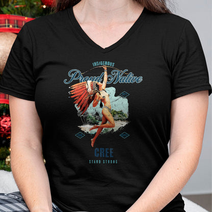 Native American T-Shirts, Vintage Native American Unisex T-Shirt/Hoodie/Sweatshirt HLT00 - American Flag - Cree Indigenous Proud Native Art Deco Stand Strong T-Shirt