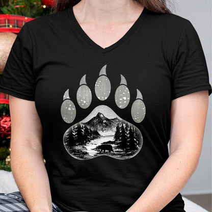 Native American T-Shirts, Vintage Native American Unisex T-Shirt/Hoodie/Sweatshirt HLT00 - Native American Indian Bear Claws Funny Mountain Animal Gift T-Shirt (1)