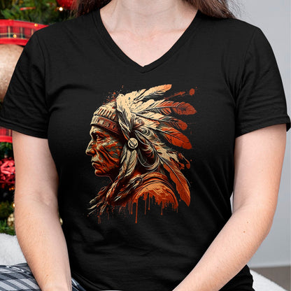 Native American T-Shirts, Vintage Native American Unisex T-Shirt/Hoodie/Sweatshirt HLT00 - Native American Heritage Indigenous Indian Chief T-Shirt (1)