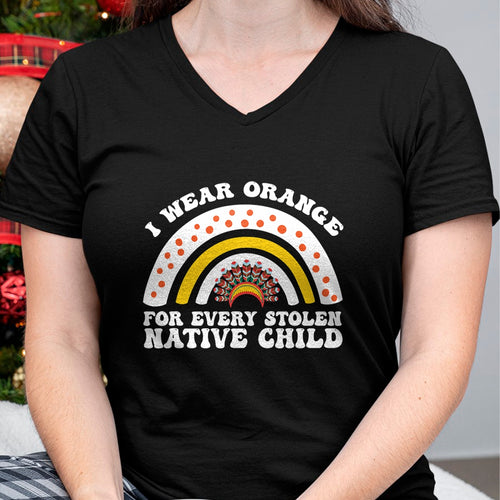 Native American T-Shirts, Vintage Native American Unisex T-Shirt/Hoodie/Sweatshirt HLT00 - I Wear Orange For Every American Native Child Indian Pride T-Shirt (1)