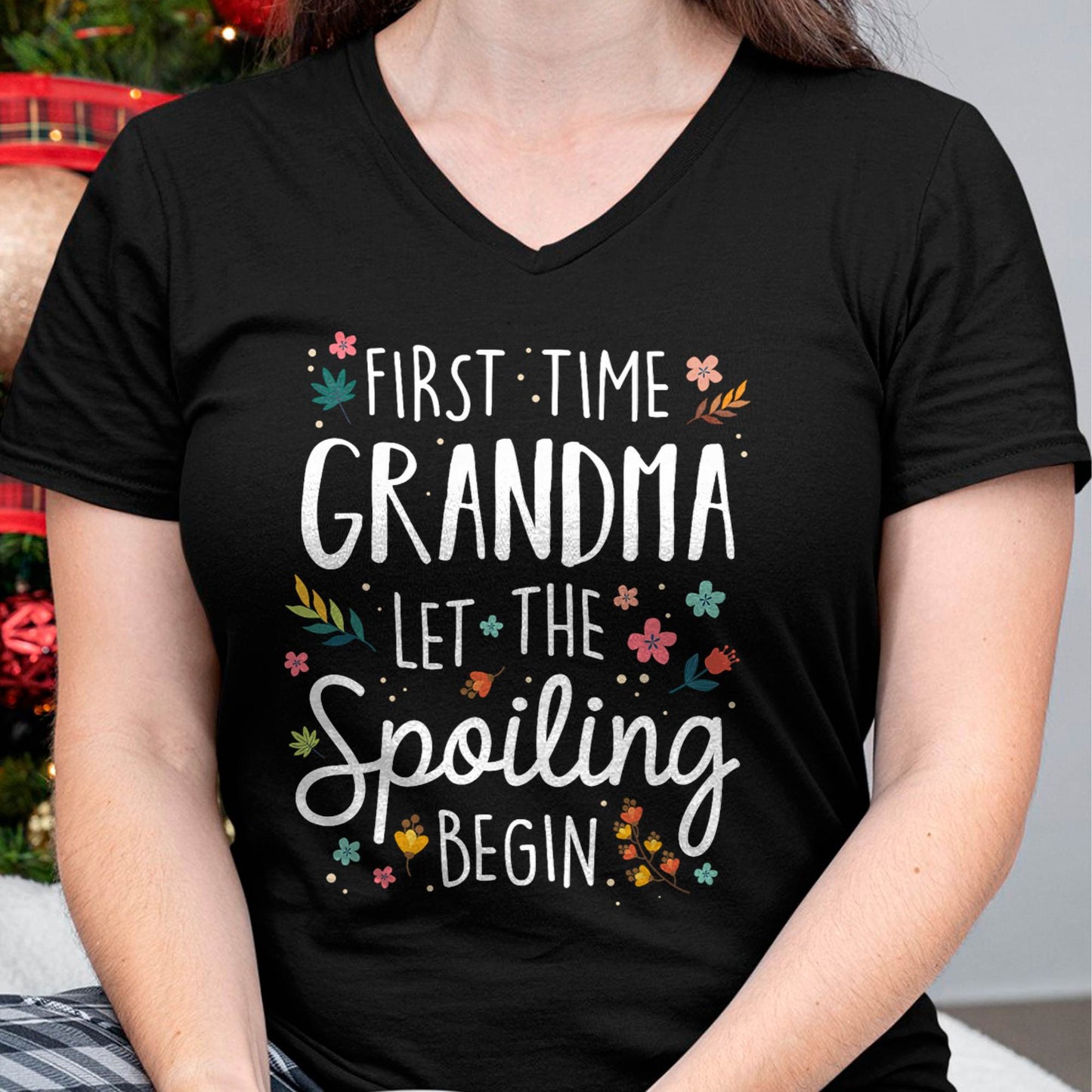 FIRST TIME GRANDMA T-SHIRT – PERFECT GIFT FOR NEW GRANDMAS - EBIL00 (SKU8-GRA00)