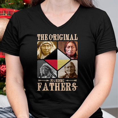 Native American T-Shirts, Vintage Native American Unisex T-Shirt/Hoodie/Sweatshirt HLT00 - Original Founding Fathers Native American Tribe T-Shirt (1)
