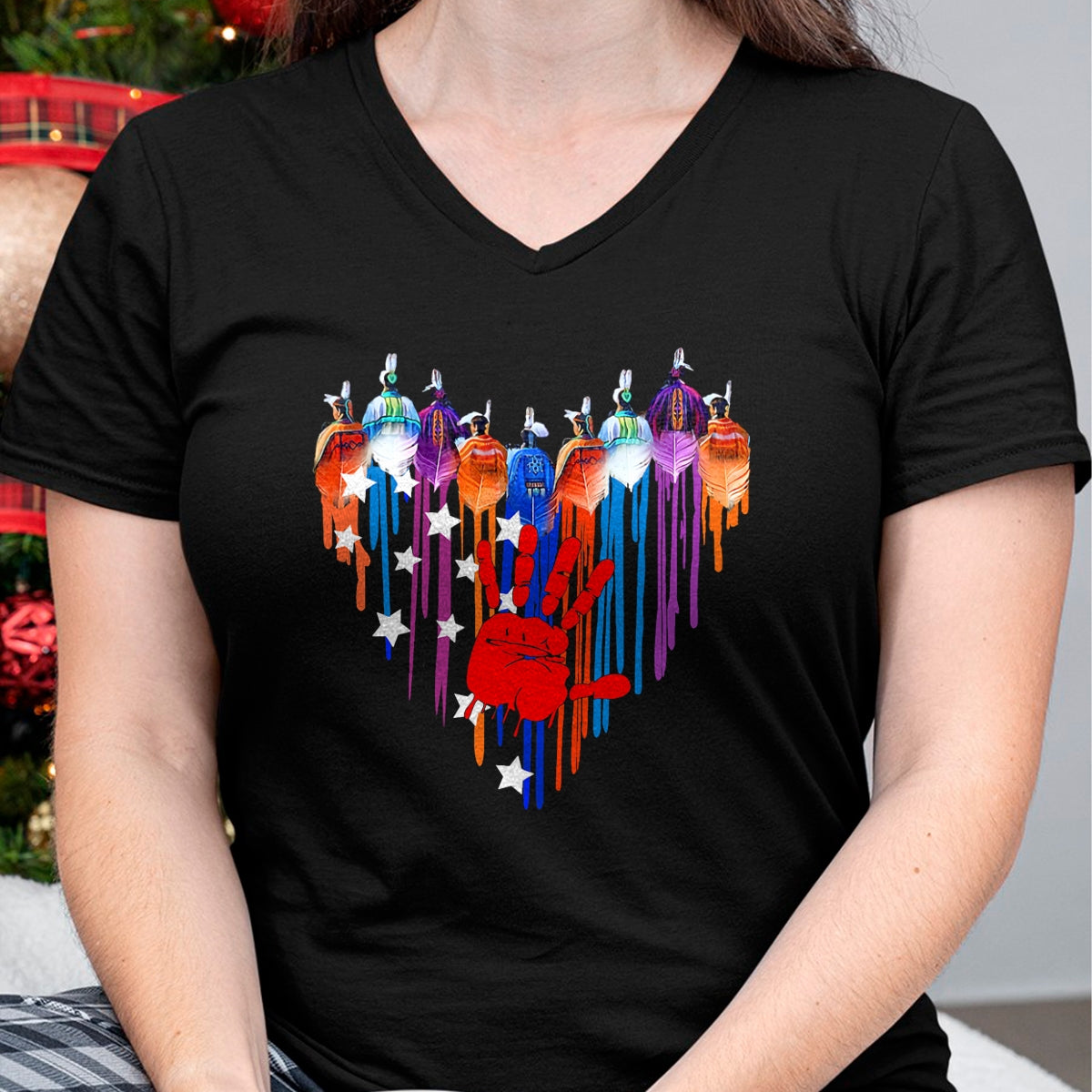 Native American T-Shirts, Vintage Native American Unisex T-Shirt/Hoodie/Sweatshirt HLT00 - Native Americans Heart Strong Resilent No More Stolen Sister T-Shirt