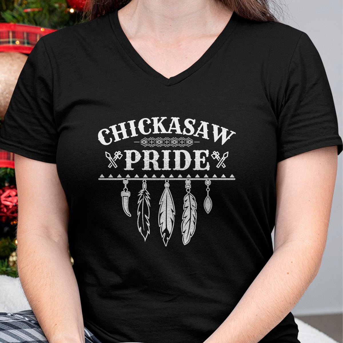Native American T-Shirts, Vintage Native American Unisex T-Shirt/Hoodie/Sweatshirt HLT00 - Native American Pride Design for a Proud Chickasaw T-Shirt