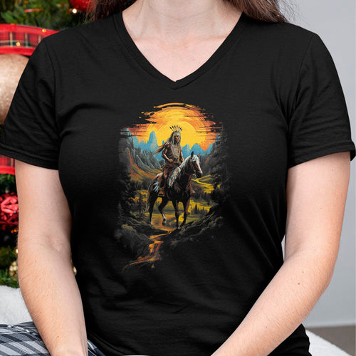 Native American T-Shirts, Vintage Native American Unisex T-Shirt/Hoodie/Sweatshirt HLT00 - Native American Heritage Chief T-Shirt (4)