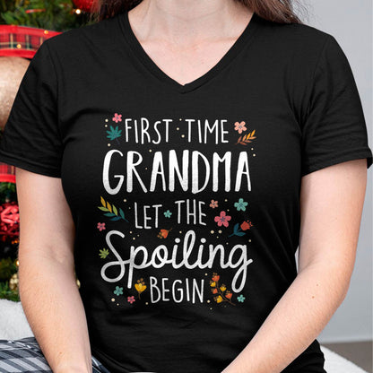 FIRST TIME GRANDMA T-SHIRT – PERFECT GIFT FOR NEW GRANDMAS - EBIL00 (SKU8-GRA00)