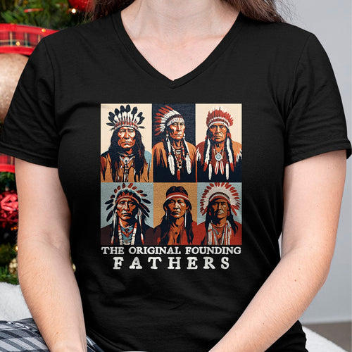 Native American T-Shirts, Vintage Native American Unisex T-Shirt/Hoodie/Sweatshirt HLT00 - The Original Founding Fathers Native American T-Shirt (1)