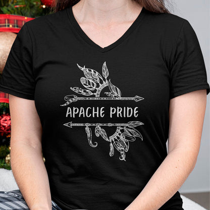 Native American T-Shirts, Vintage Native American Unisex T-Shirt/Hoodie/Sweatshirt HLT00 - American Flag - Apache Pride Indian Native American Roots T-Shirt (1)