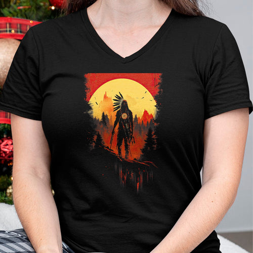 Native American T-Shirts, Vintage Native American Unisex T-Shirt/Hoodie/Sweatshirt HLT00 - Native American Heritage Chief T-Shirt (2)