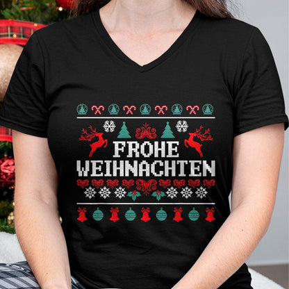 Frohe Weihnachten German Merry Christmas Holidays Germany T-Shirt - Christmas Unisex T-Shirt/Hoodie/Sweatshirt - HNDS00