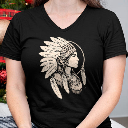 Native American T-Shirts, Vintage Native American Unisex T-Shirt/Hoodie/Sweatshirt HLT00 - Native American Woman Indian Day Pride Indigenous Cherokee T-Shirt