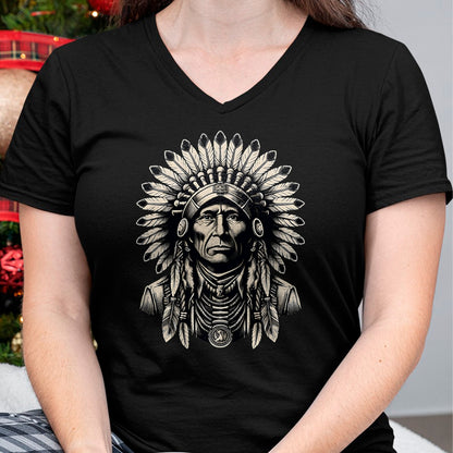 Native American T-Shirts, Vintage Native American Unisex T-Shirt/Hoodie/Sweatshirt HLT00 - Headdress Chief Ancestors Vintage, Native American Indian T-Shirt (1)