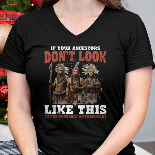 Native American T-Shirts, Vintage Native American Unisex T-Shirt/Hoodie/Sweatshirt HLT00 - American Flag - Ancestors Native American Native Tribes Pride Indigenous T-Shirt