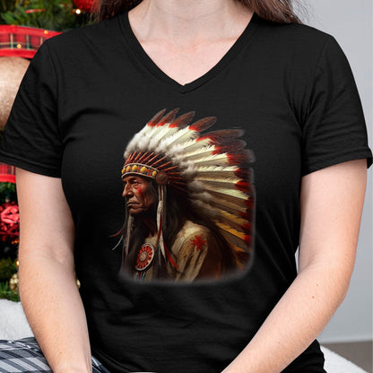 Native American T-Shirts, Vintage Native American Unisex T-Shirt/Hoodie/Sweatshirt HLT00 - Native American Indian Headdress Graphic Tees Men Women T-Shirt (1)