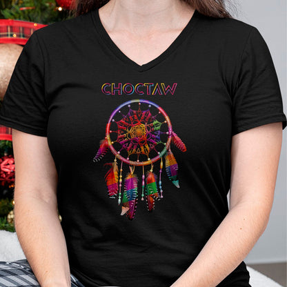 Native American T-Shirts, Vintage Native American Unisex T-Shirt/Hoodie/Sweatshirt HLT00 - American Flag - Choctaw Native American Indian Colorful Dreamcatcher Tribal T-Shirt