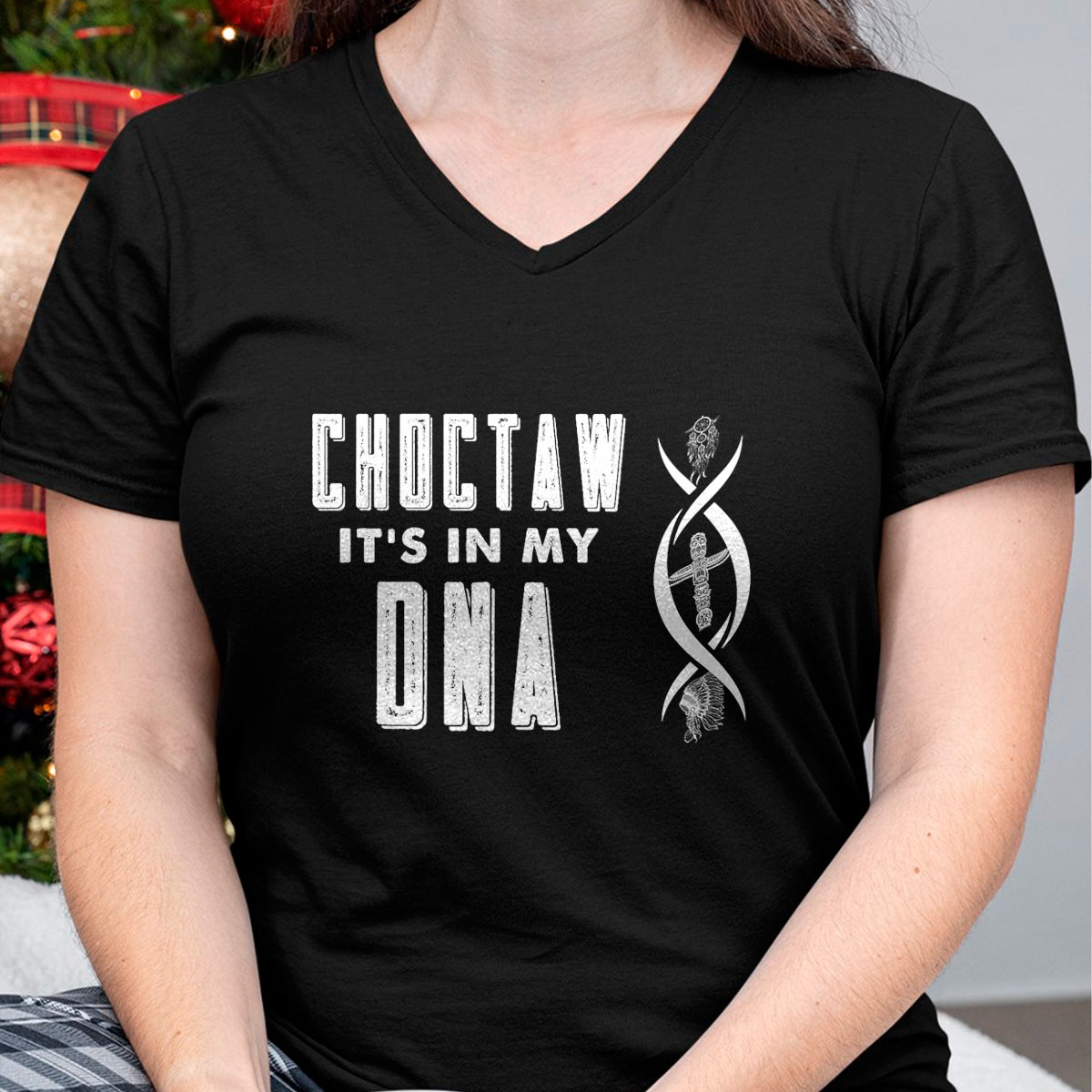 Native American T-Shirts, Vintage Native American Unisex T-Shirt/Hoodie/Sweatshirt HLT00 - American Flag - Choctaw Native American DNA Roots Indian Pride T-Shirt (1)