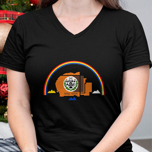 Native American T-Shirts, Vintage Native American Unisex T-Shirt/Hoodie/Sweatshirt HLT00 - NAVAJO NATION NATIVE AMERICAN INDIAN FLAG TRIBE RESERVATION T-Shirt (1)