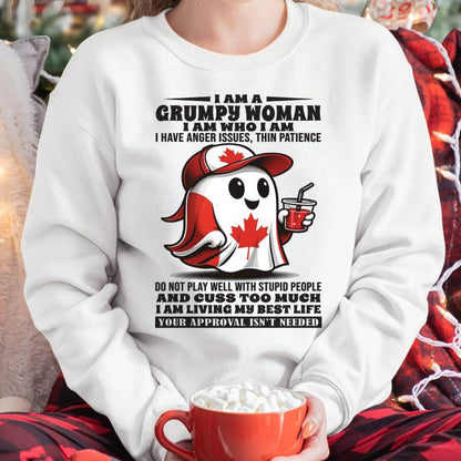 I Am A Grumpy Woman I Am Who I Am - T Shirt For Woman - DONN (SKU09-84)