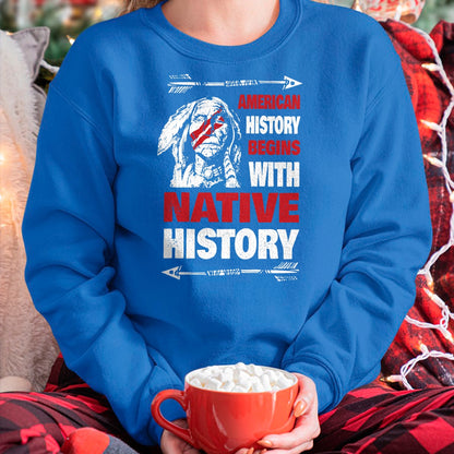 Native American T-Shirts, Vintage Native American Unisex T-Shirt/Hoodie/Sweatshirt HLT00 - History Native American T-Shirt (1)