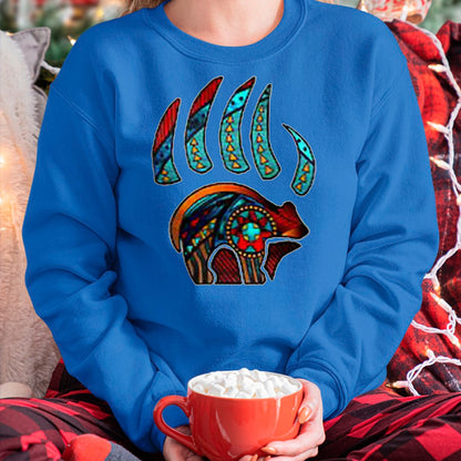 Native American T-Shirts, Vintage Native American Unisex T-Shirt/Hoodie/Sweatshirt HLT00 - Native American Bear Claw T-Shirt (1)