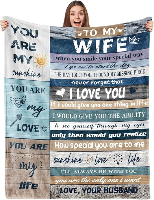 Special Blanket for Your Wife - From Husband Blanket