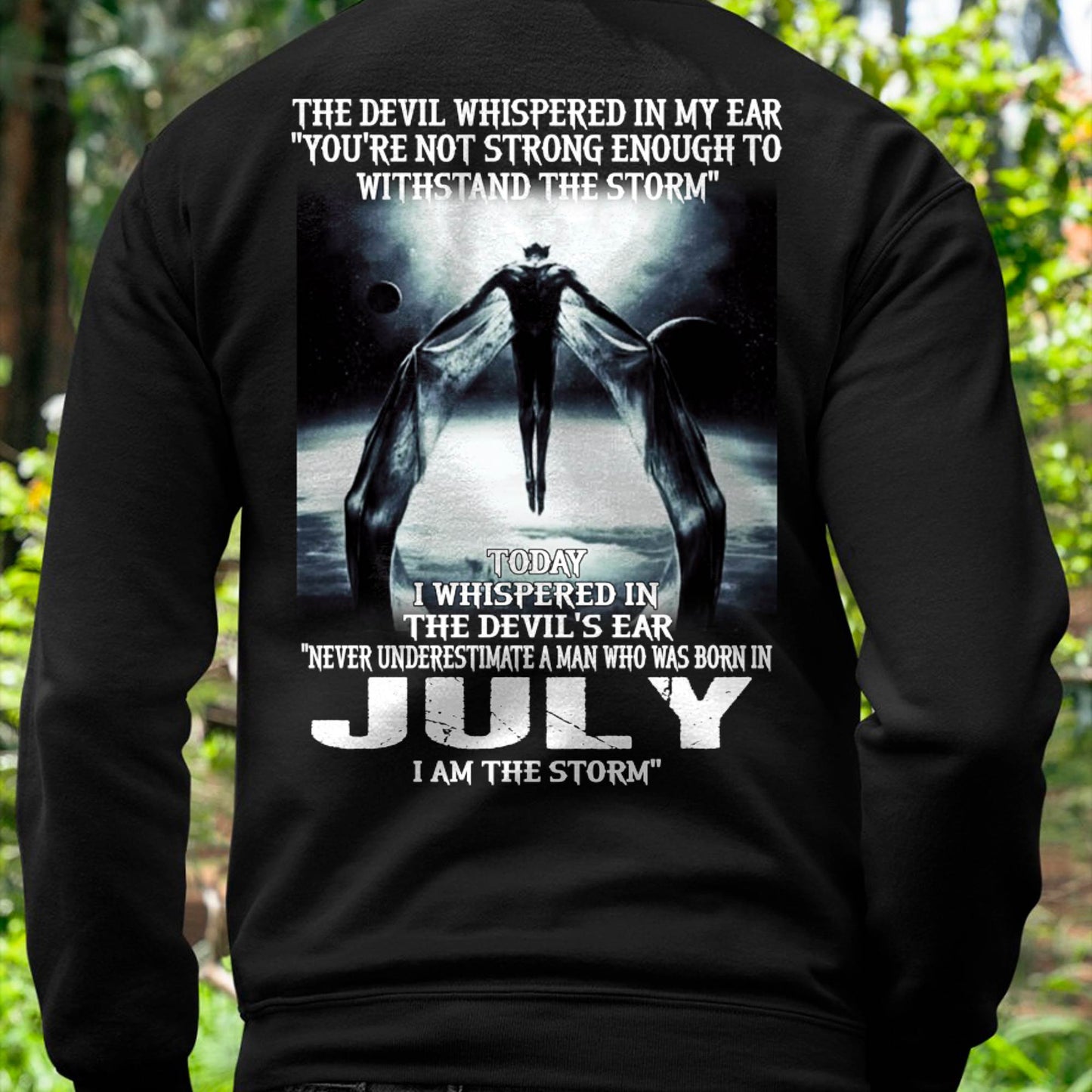 JULY - THE DEVIL WHISPERED IN MY EAR - T-SHIRT FOR MAN - DONN07 (SKU08-35-07)