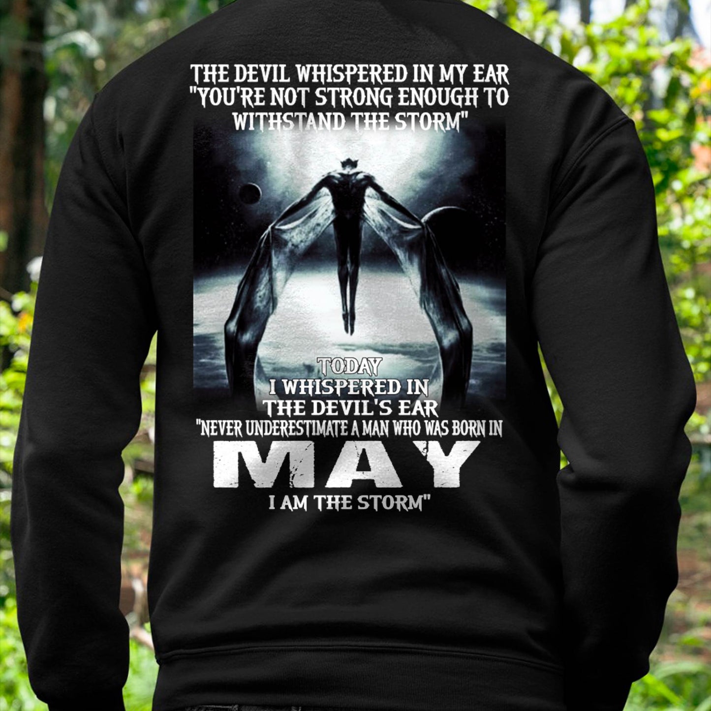 MAY - THE DEVIL WHISPERED IN MY EAR - T-SHIRT FOR MAN - DONN05 (SKU08-35-05)