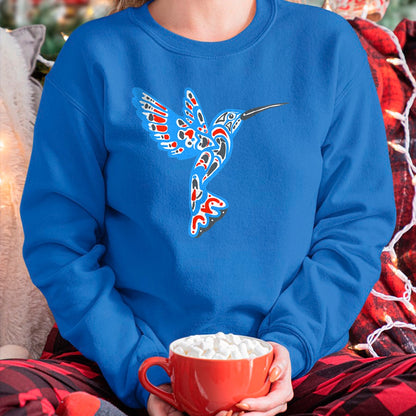 Native American T-Shirts, Vintage Native American Unisex T-Shirt/Hoodie/Sweatshirt HLT00 - Hummingbird Native American Indian Tribal Graphic T-Shirt