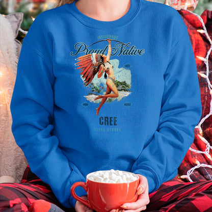Native American T-Shirts, Vintage Native American Unisex T-Shirt/Hoodie/Sweatshirt HLT00 - American Flag - Cree Indigenous Proud Native Art Deco Stand Strong T-Shirt