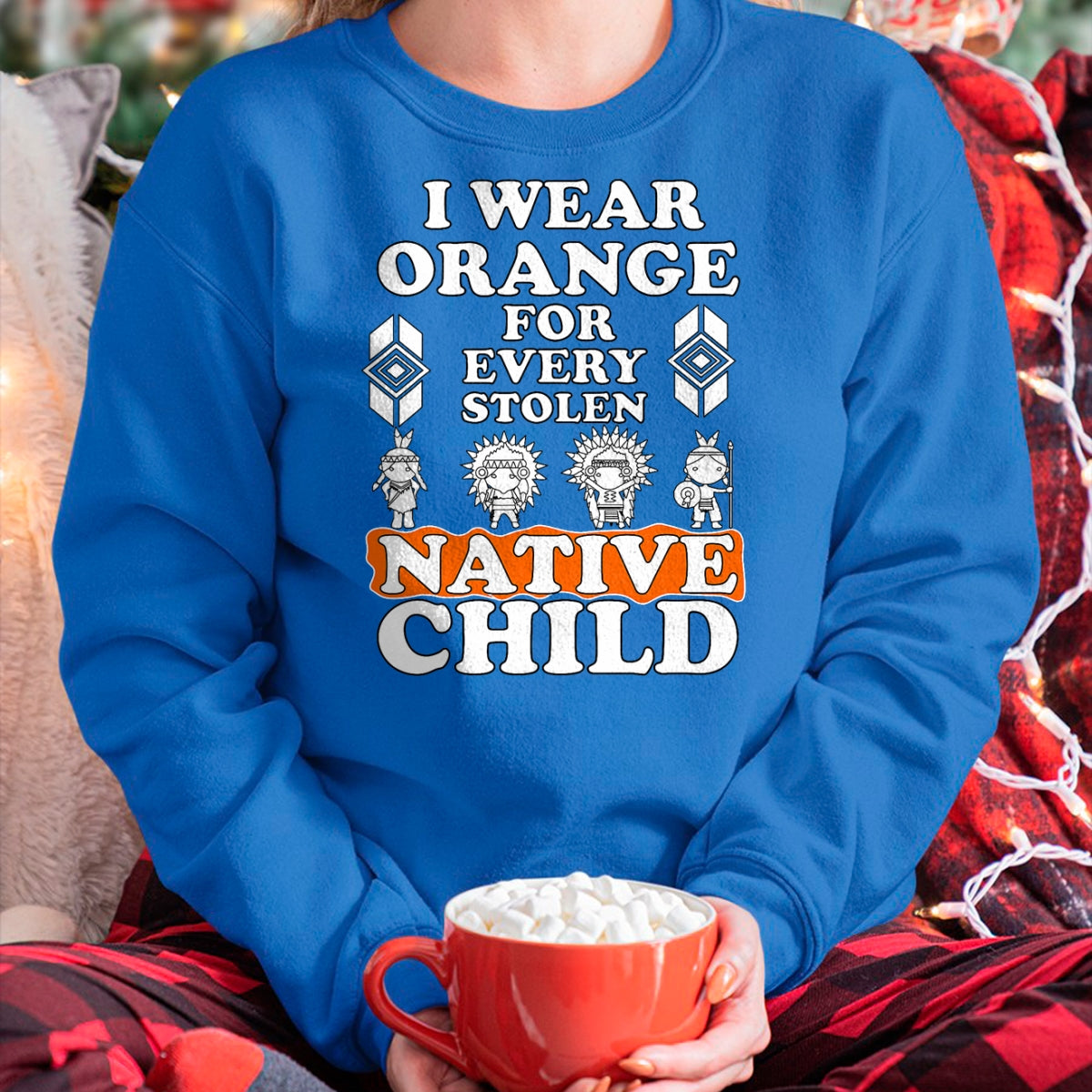 Native American T-Shirts, Vintage Native American Unisex T-Shirt/Hoodie/Sweatshirt HLT00 - I Wear Orange For Every American Native Child Indian Pride T-Shirt