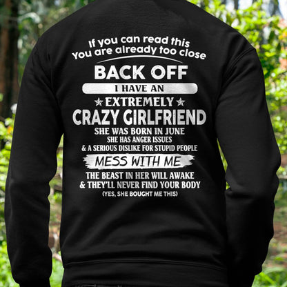 June - If You Can Read This You Are Already Too Close - Gift For Your Boyfriend, Husband From Wife - DONN06 (SKU07-175-06)