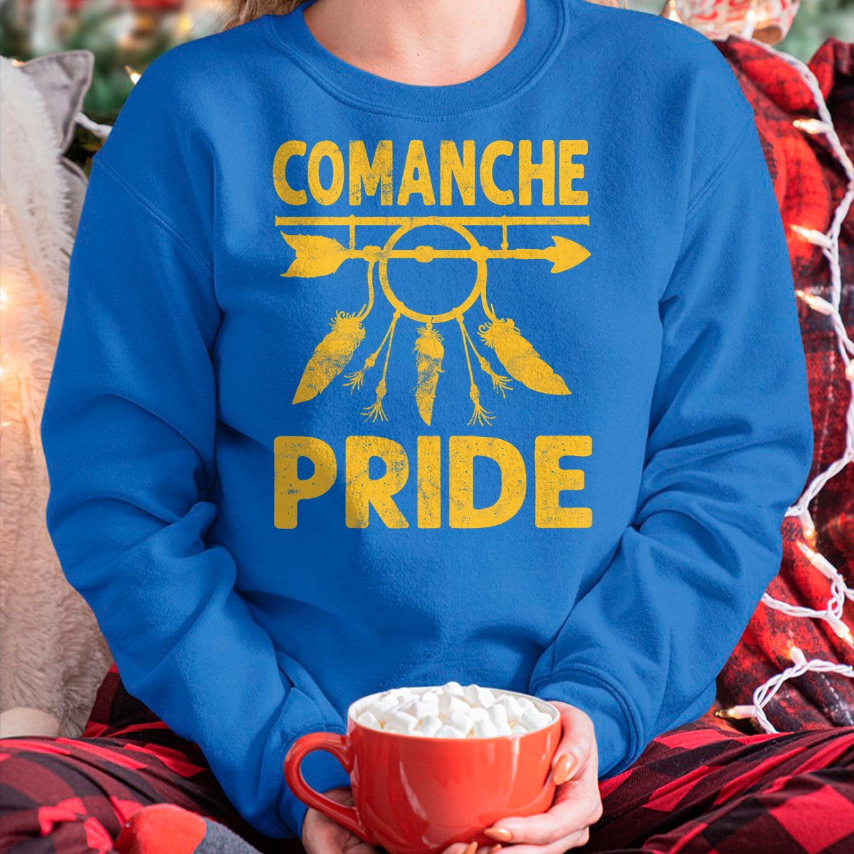Native American T-Shirts, Vintage Native American Unisex T-Shirt/Hoodie/Sweatshirt HLT00 - American Flag - comanche Pride Native American vintage Gift Men Women T-Shirt
