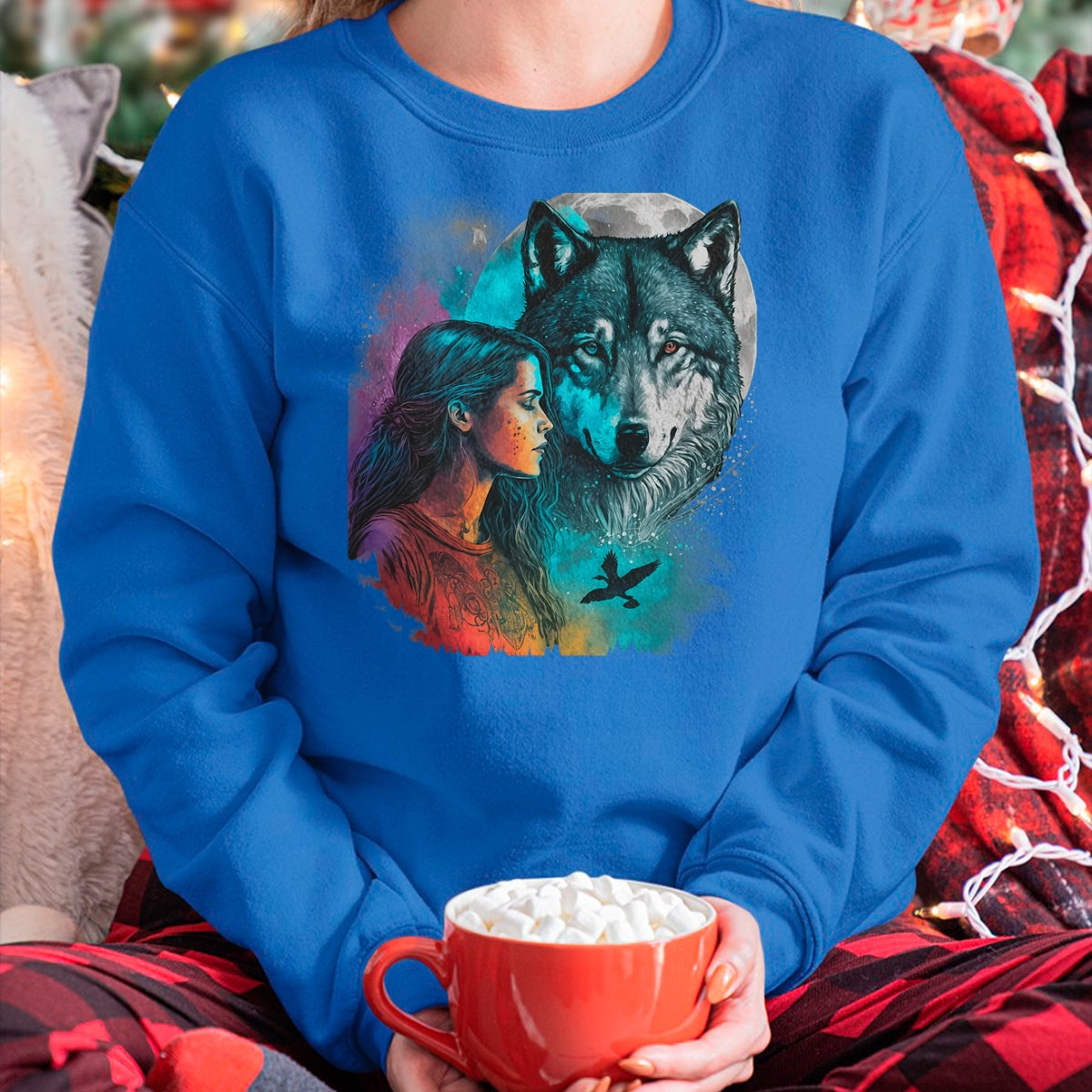 Native American T-Shirts, Vintage Native American Unisex T-Shirt/Hoodie/Sweatshirt HLT00 - Ethnic Tribal Wolf Boho Feather Native American Hippie Women T-Shirt (1)