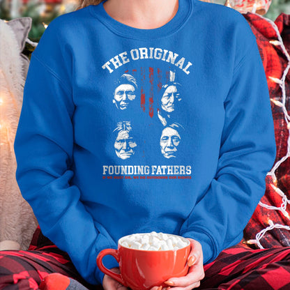 Native American T-Shirts, Vintage Native American Unisex T-Shirt/Hoodie/Sweatshirt HLT00 - The Original Founding Fathers Native American Themed T-Shirt (2)