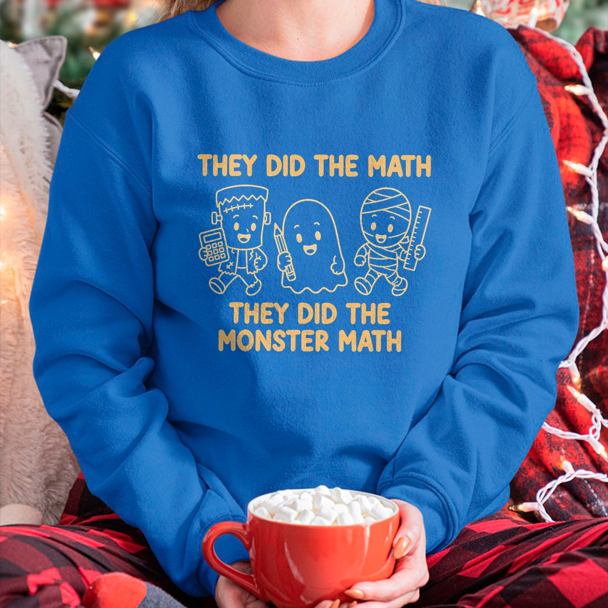 Best Teacher Shirt, Funny Teacher UnisexT-Shirt/Hoodie/Sweatshirt HLT00 - Cute Funny They Did The Monster Math Teachers Halloween T-Shirt (3)