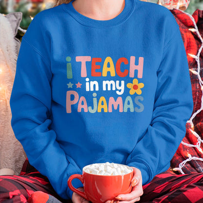 Best Teacher Shirt, Funny Teacher UnisexT-Shirt/Hoodie/Sweatshirt HLT00 - I Teach in My Pajamas Teacher Pajamas T-Shirt