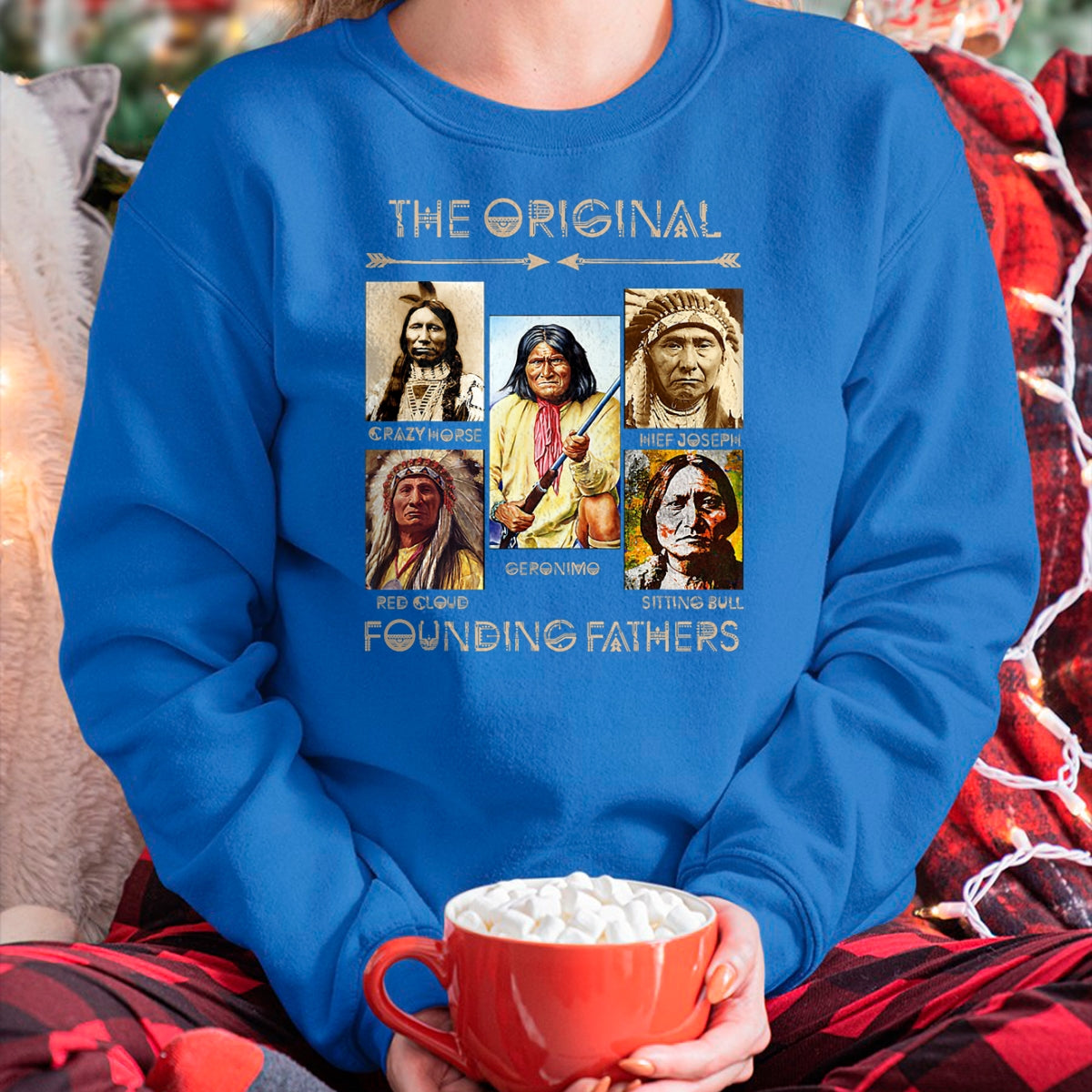 Native American T-Shirts, Vintage Native American Unisex T-Shirt/Hoodie/Sweatshirt HLT00 - The Original Founding Fathers Native American Themed T-Shirt (1)